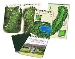 Yardage book sample display