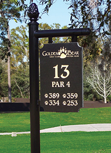 Course rules signage