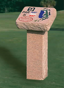 Custom course branding sign