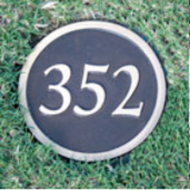 352 yard fairway marker