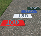 Cart path directional sign