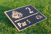 Hole 2 marker