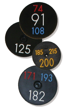 Sprinkler head yardage tagging